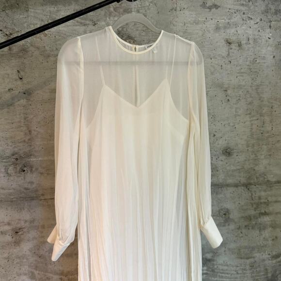 J.Crew Collection NWT Size 6 silver sequin maxi slip dress - Picture 1 of 7